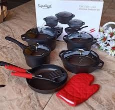 12-Pcs Die Cast Cookware Set – Durable Kitchen Cookware