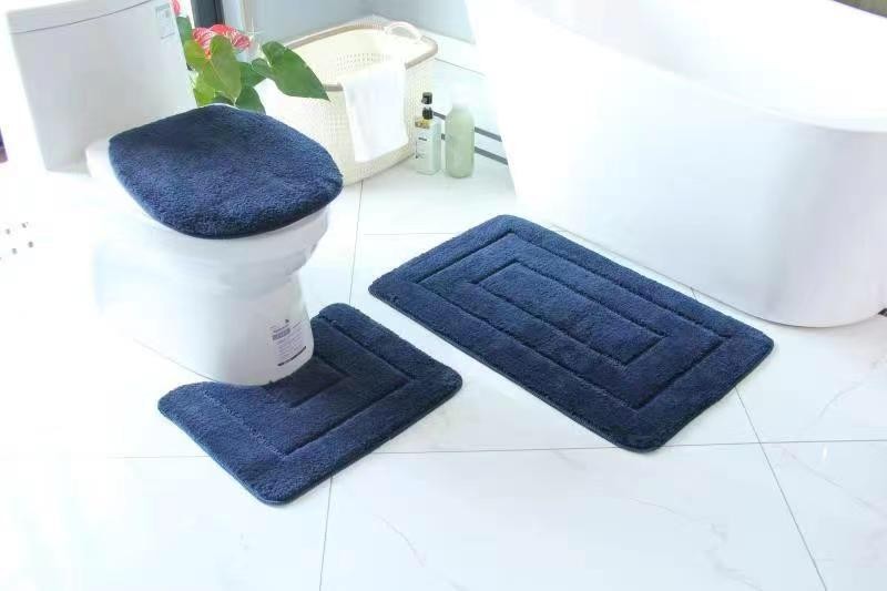 3-Piece Toilet Mat Set