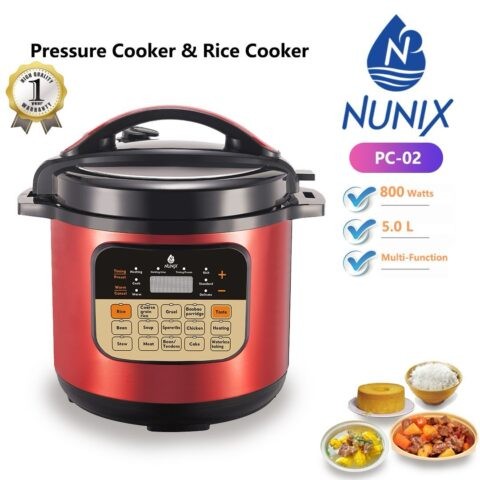 5 L Nunix Pressure Cooker – Heavy-Duty Cooker for Kenyan Kitchens