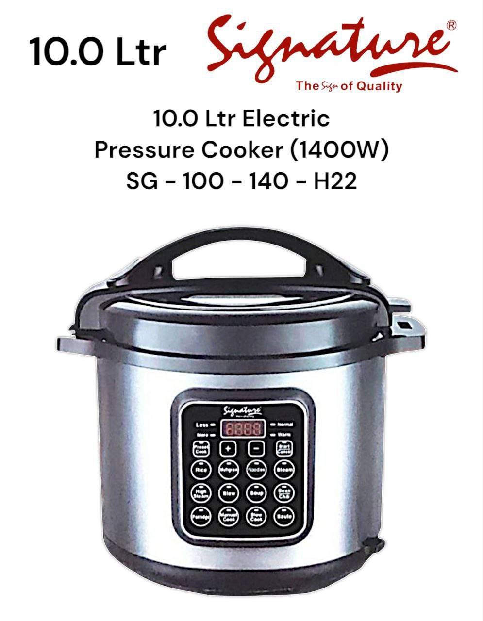 10.0 Litre Electric Pressure Cooker – Large-Capacity Multi-Function Cooker